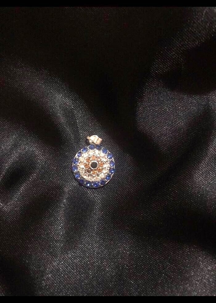 Zirkon taşlı gümüş kaplama kolye ucu - Görsel 5