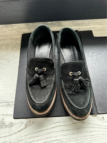 Hakiki süet loafer