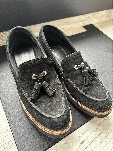 38 Beden Hakiki süet loafer
