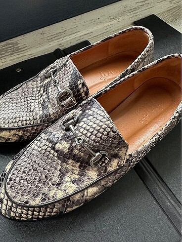 inci Hakiki deri loafer