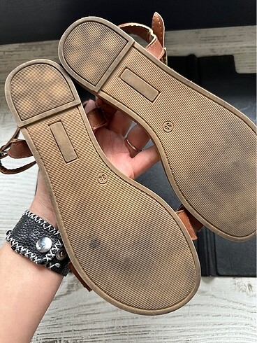 38 Beden camel Renk Polaris taba sandalet