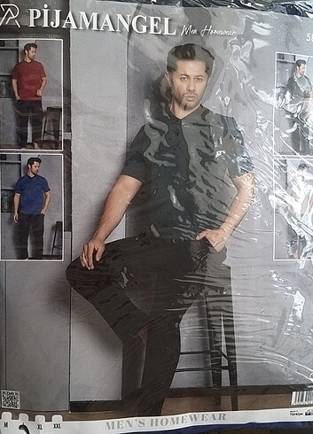 Yazlık Kısa Kollu Mavi renk  Pijama Takımı - Görsel 2