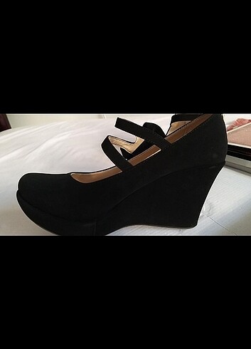 Siyah 37 numara Arma Life Dolgu Topuklu - Görsel 2