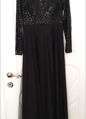 Siyah M / 38 Abiye / Gece Elbisesi - Görsel 5