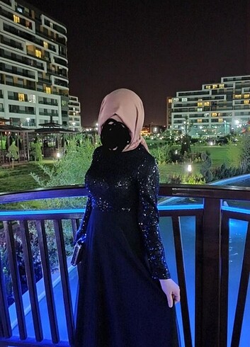 Siyah M / 38 Abiye / Gece Elbisesi - Görsel 4