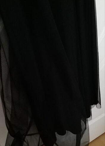 Siyah M / 38 Abiye / Gece Elbisesi - Görsel 8