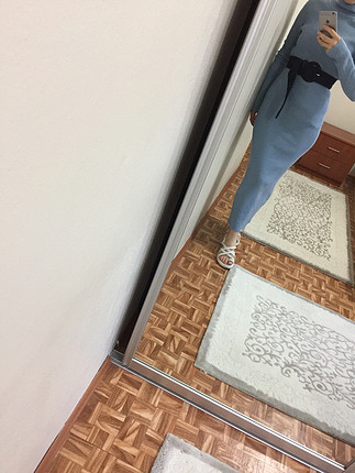 Diğer Mavi triko elbise