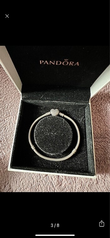 Beden Pandora Kalp Klipsli Charm Bileklik