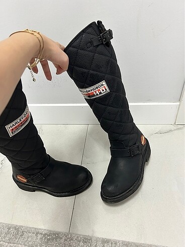 36 Beden siyah Renk Harley Davidson kadın çizme