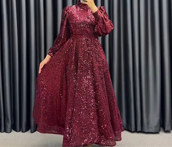 Tesettür abiye prenses model