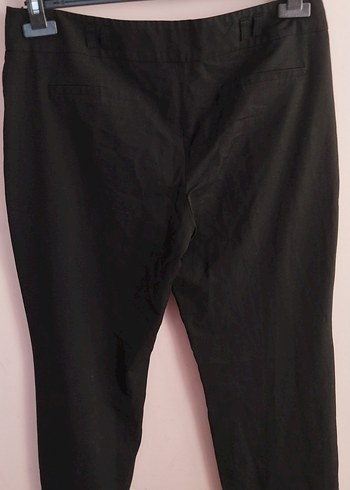 Kadın Siyah Midi Kumaş Pantolon - Görsel 3