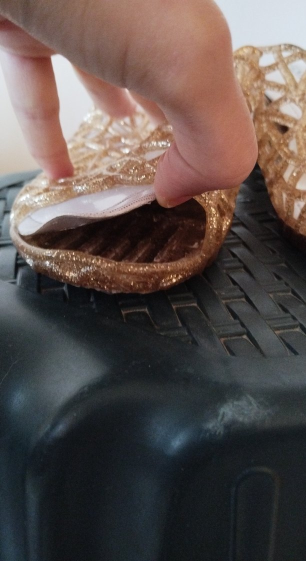 Gold Parlak Payetli Dolgu Topuk Kadın Terlik - Görsel 4