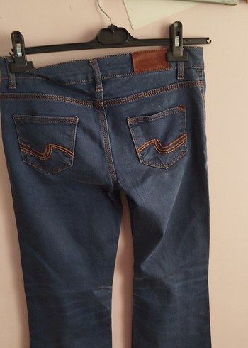 lacivert İspanyol paça pantolon - Görsel 2