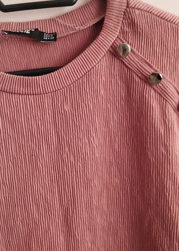 Pembe Kadın Balıkçı Yaka Triko Kazak - Görsel 3