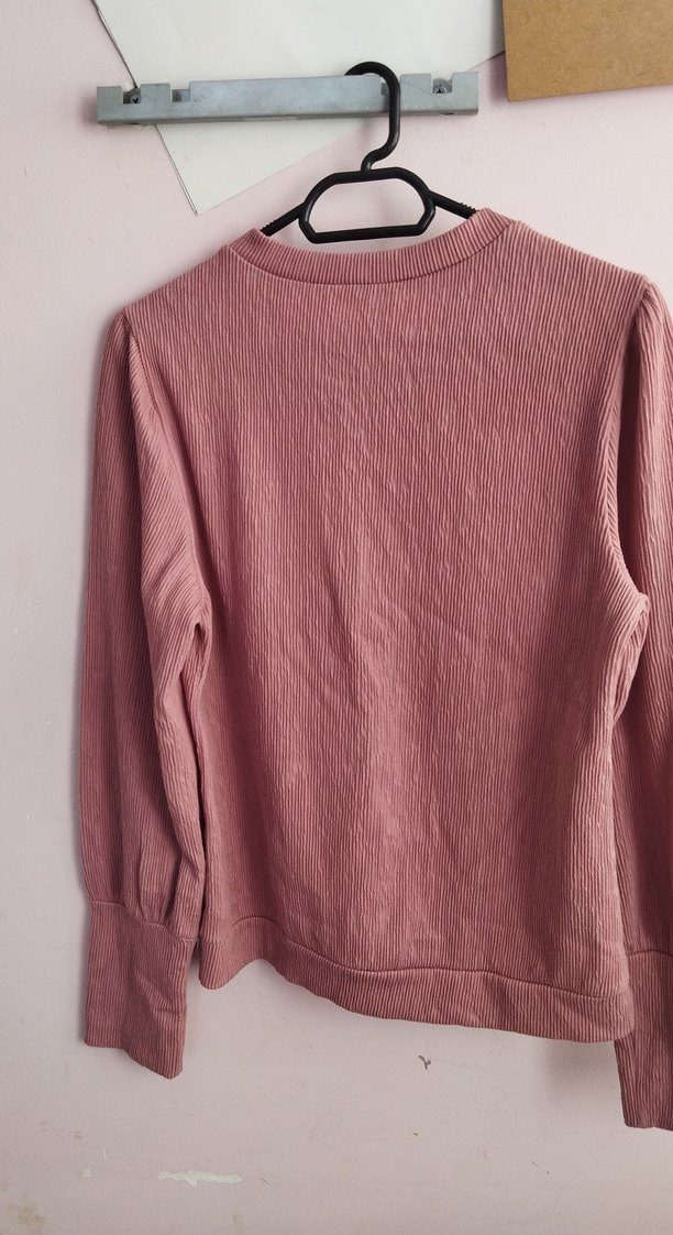 Pembe Kadın Balıkçı Yaka Triko Kazak - Görsel 4