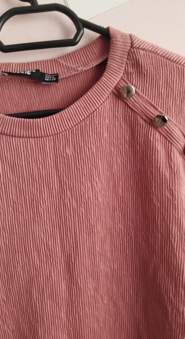 Pembe Kadın Balıkçı Yaka Triko Kazak - Görsel 3