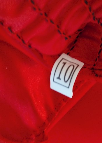 Kırmızı Nakışlı Uzun çocuk Abiye Elbise - Görsel 3