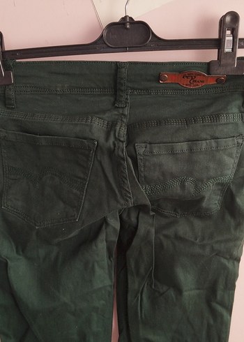 Kadın Haki Normal Boy Kumaş Pantolon - Görsel 3