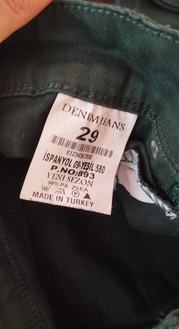 Kadın Haki Normal Boy Kumaş Pantolon - Görsel 4