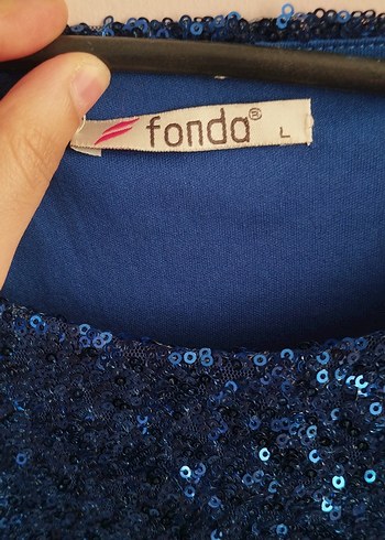 Parlak Mavi Uzun Abiye Elbise - Görsel 2