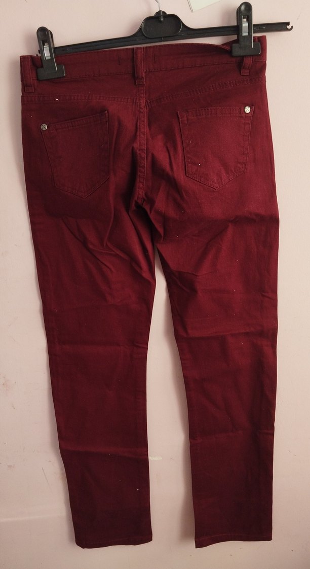 Bordo pantolon - Görsel 2