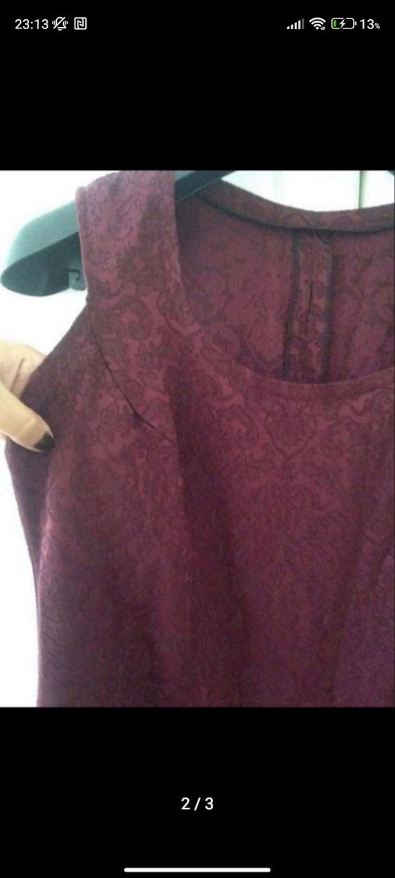 Bordo Uzun Drapeli Kadın Elbise - Görsel 3