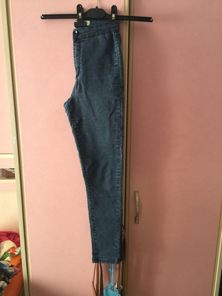 Şacivert skinny yüksek bel