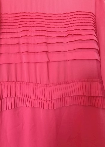 H&M Pembe Pilili özel gün ve iş elbise - Görsel 3