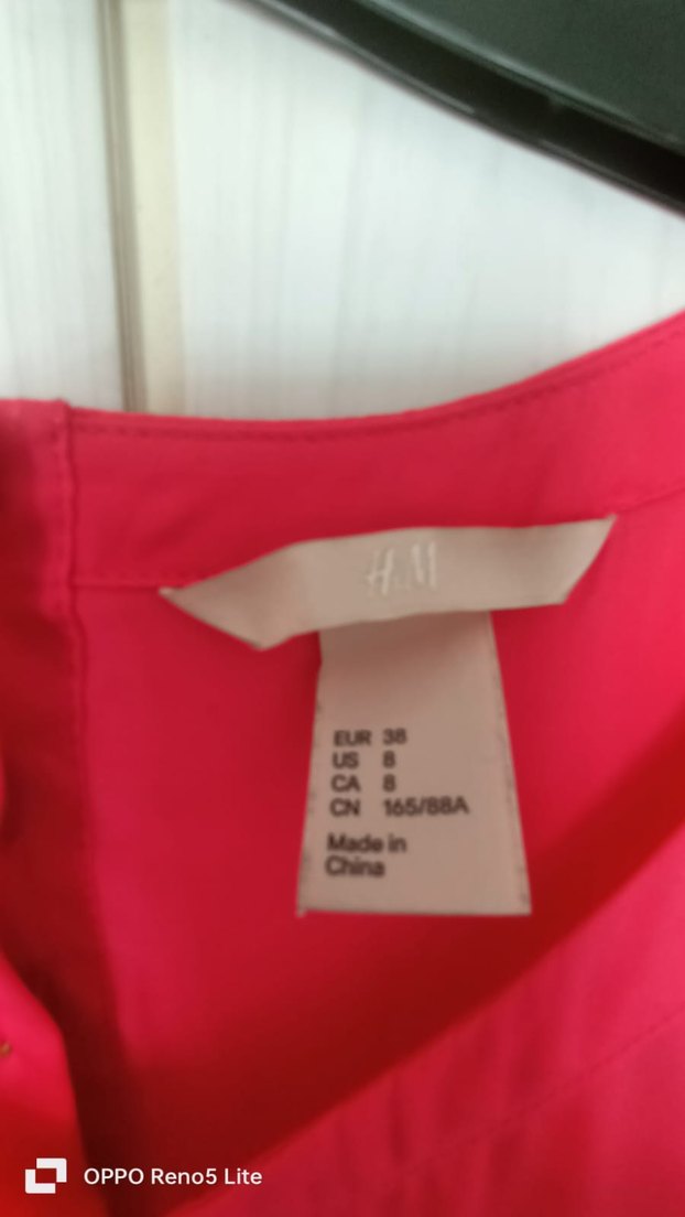 H&M Pembe Pilili özel gün ve iş elbise - Görsel 5