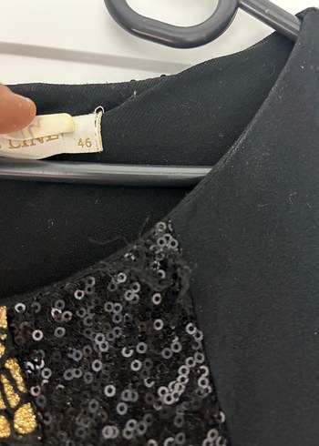 Alcatel Siyah Drapeli Uzun Kadın Elbise