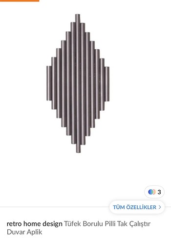 Ikea Modern Tasarım 2'li Metal Aplik