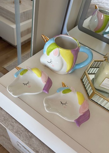 Beden Karaca Özel Seri Unicorn Kupa & Tabak Seti