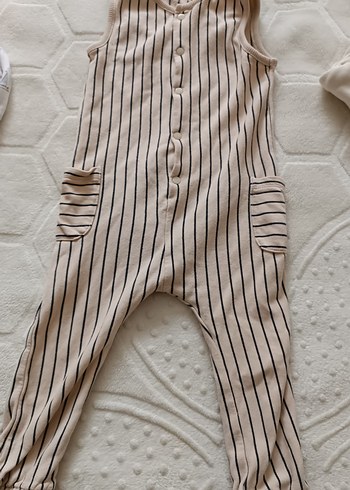 Sarı Baskılı Bebek Tulum - Görsel 8