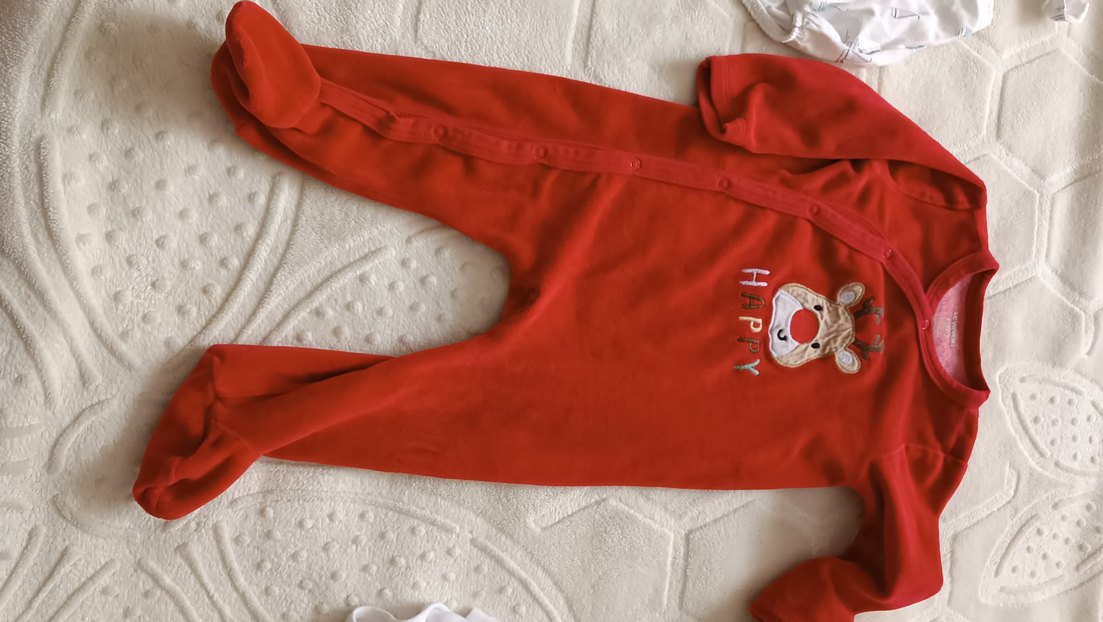 Sarı Baskılı Bebek Tulum - Görsel 4