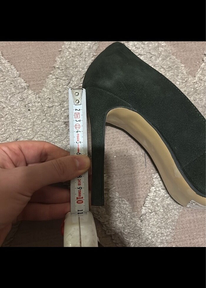 Haki Topuklu Ayakkabı - Görsel 5