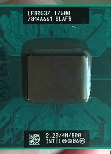Intel core 2 Duo T7500 notebook işlemci 