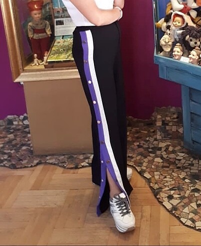 Yandan Yırtmaçlı Pantolon 