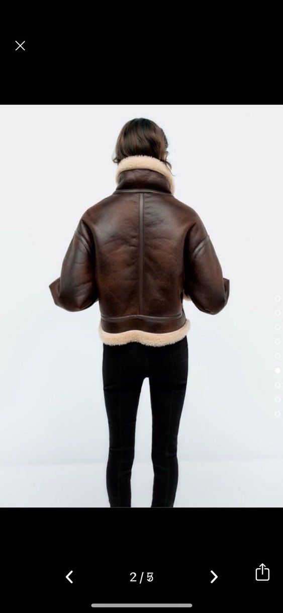 Zara kürklü ceket - Görsel 2