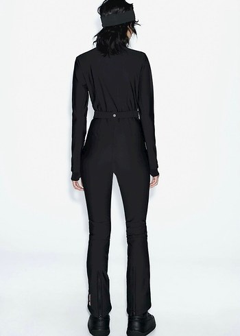 Zara Kemerli Siyah Kayak Tulumu - Görsel 2