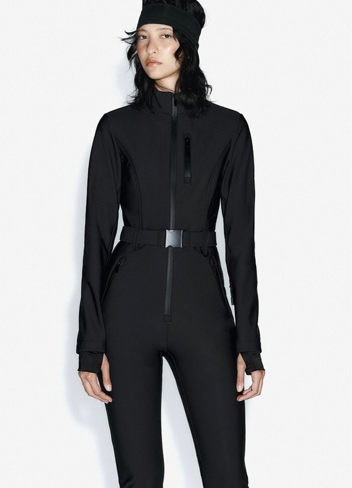 Zara Kemerli Siyah Kayak Tulumu - Görsel 3