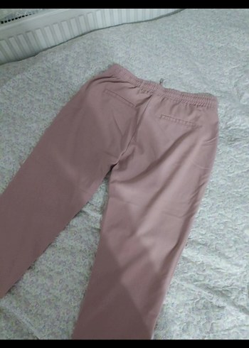 Kadın toz pembe  Kumaş Pantolon - Görsel 4