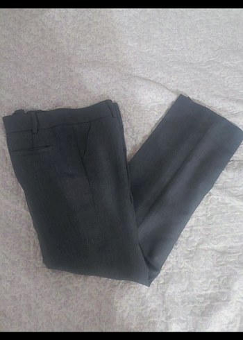 Gri Kadın Kumaş Pantolon - Görsel 3