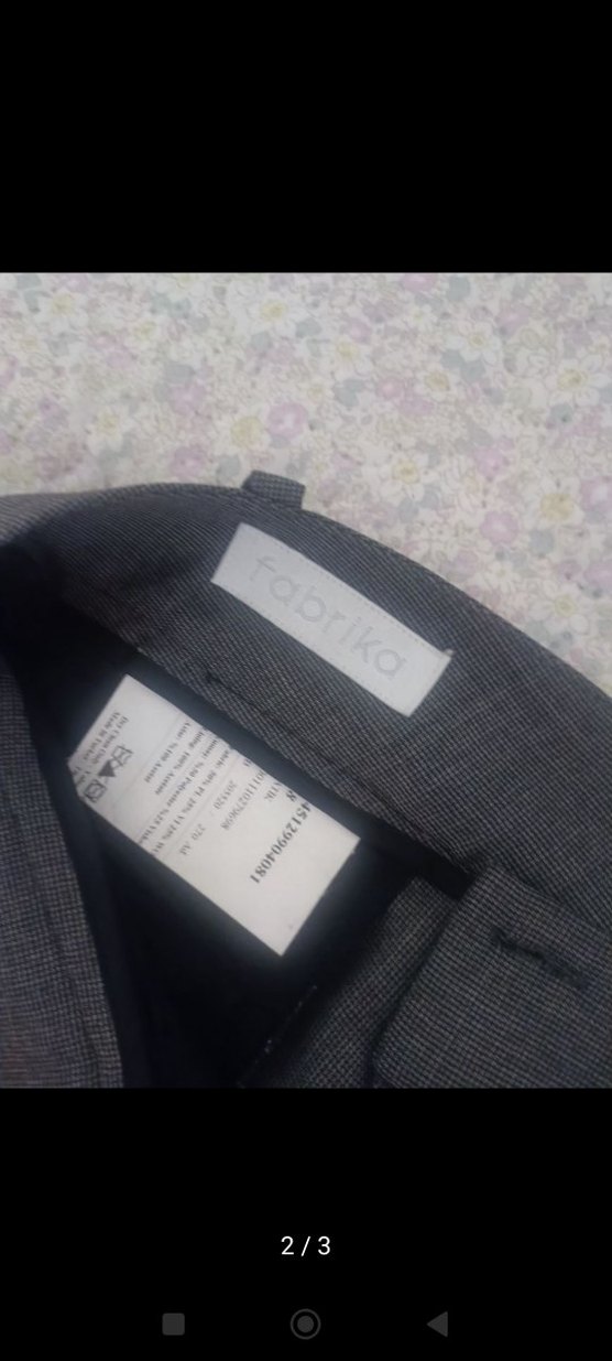 Gri Kadın Kumaş Pantolon - Görsel 2