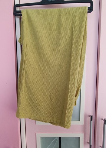 l Beden yeşil bol kesim gündelik pantalon