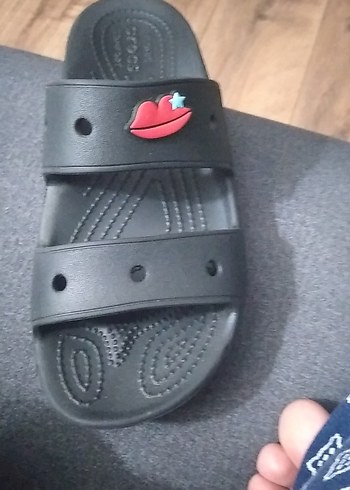 Siyah Kadın Kaydırmaz Bantlı Terlik