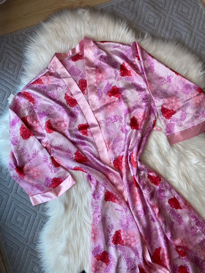 Lolita Çiçekli Uzun Sabahlık - Görsel 3