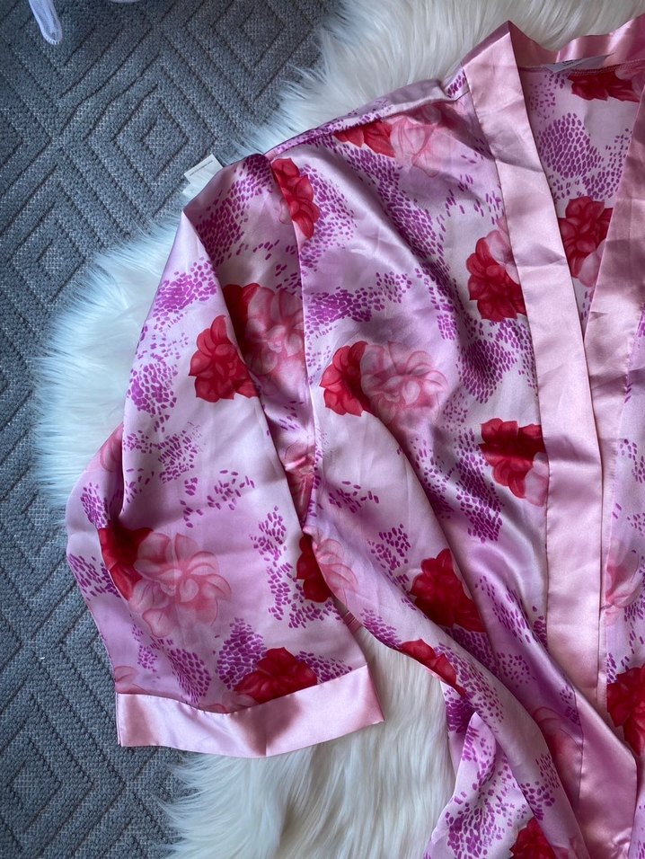 Lolita Çiçekli Uzun Sabahlık - Görsel 4