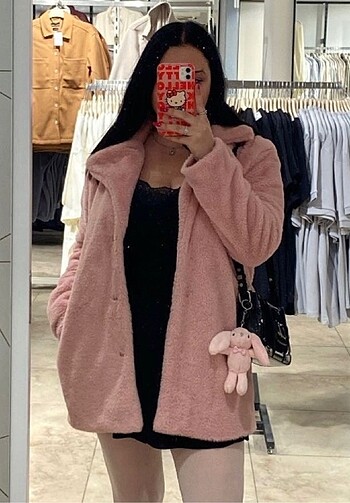 Lolita Toz Pembe y2k Peluş Kaban