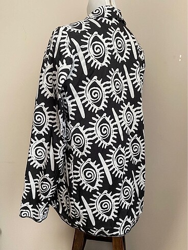m Beden siyah Renk Retro Gotik Spiral Ceket