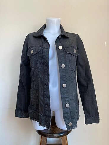 Robin Jeans Siyah Kot Ceket Vintage